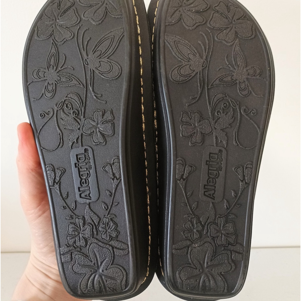 Alegria Sandals Womens 35 Bronze Leather Casual Slip On Pisa Sandal PIS-26 - Picture 8 of 9